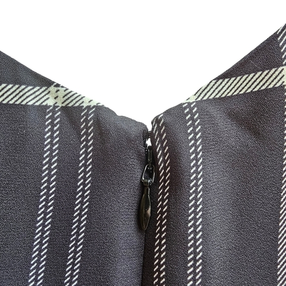 Cabi Check Crossover Cami, Black And Cream, Vneck, Size 12, #3986 - Picture 9 of 11